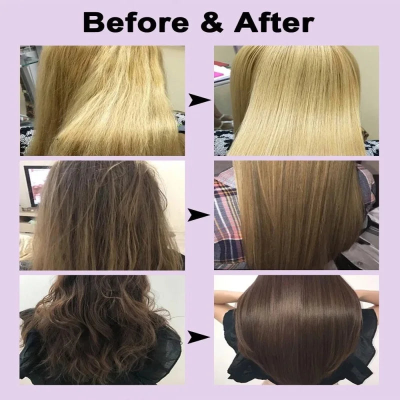 Purple Keratin Hair Mask Fast Repair for Dry Frizz Damaged Hair