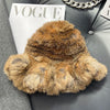 New Real Soft Natural Rabbit Fur Hats