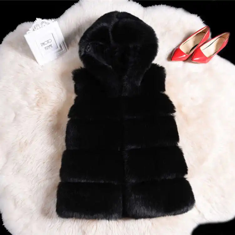 Faux Fur Long Vest