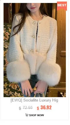 Faux Fur Belt Design Furry Vest