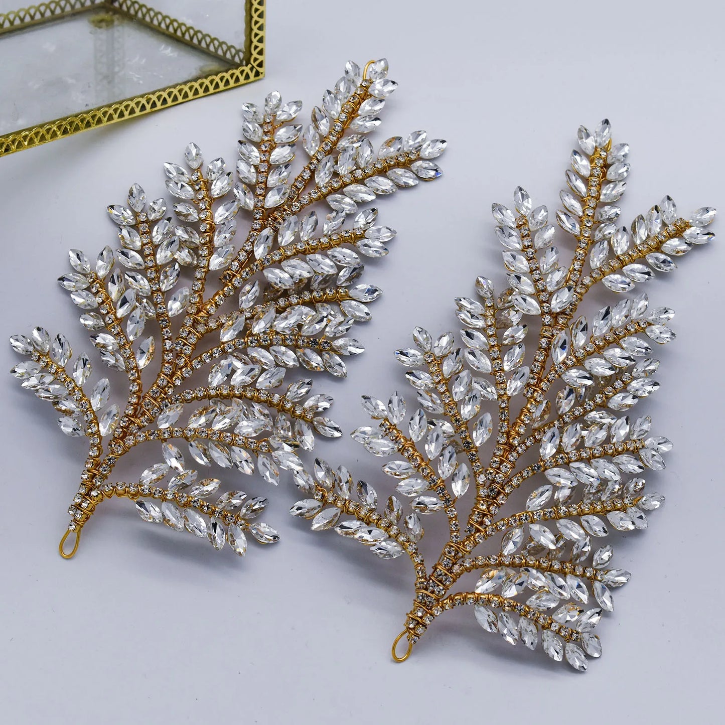 DZ110 1/2 PCS Luxury Bridal Headwear Rhinestone Women Tiaras Princess Hair Accessories Wedding Headpiece Bridesmaid Hair Jewelry