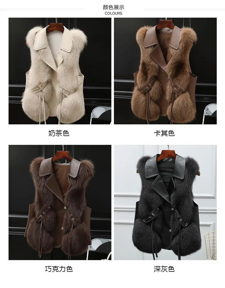 Short Fur Waist length Vest