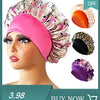 Women Satin Bonnet Cap Double Layer Silk