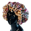Women Satin Bonnet Cap Double Layer Silk