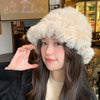 New Real Soft Natural Rabbit Fur Hats