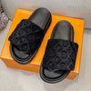 Ladies Magic Sticker Flat Slippers 2023 Summer New Designer  for Women Elegant Home Flat Slippers Outdoor Sandals and Slippers