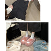 Woman Furry Ladies Faux Fur Luxury Fluffy Plush Slipper House Fuzzy Girl Platform Indoor Flat Casual sandals Round Toe Winter