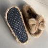 Women's Flats Slippers Female Shoes Ladies Fluffy Flip Flops Real Fur Slippers For Home 2024 Mink Fur Slippers Shoes For Women