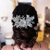 DZ099 Vintage Bridal Hair Accessories Shiny Rhinestones Handmade Women Tiara Leaves Wedding Hair Comb Flower Bridal Hairpins