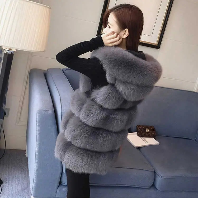 Faux Fur Long Vest