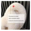 Woman Furry Ladies Faux Fur Luxury Fluffy Plush Slipper House Fuzzy Girl Platform Indoor Flat Casual sandals Round Toe Winter