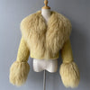 Jxwatcher Wool Coat for Women Real Mongolian Fur Collar Cuffs Winter Fashion Solid Color Tweed Cropped Jacket Fall New Arrival