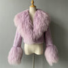 Jxwatcher Wool Coat for Women Real Mongolian Fur Collar Cuffs Winter Fashion Solid Color Tweed Cropped Jacket Fall New Arrival