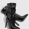 High-quality Pointed Toe Ladies Boots 11CM Stiletto Fashion Women Party Shoes Mid-Calf Boots Side Zipper Pleated High heels 42