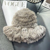 New Real Soft Natural Rabbit Fur Hats