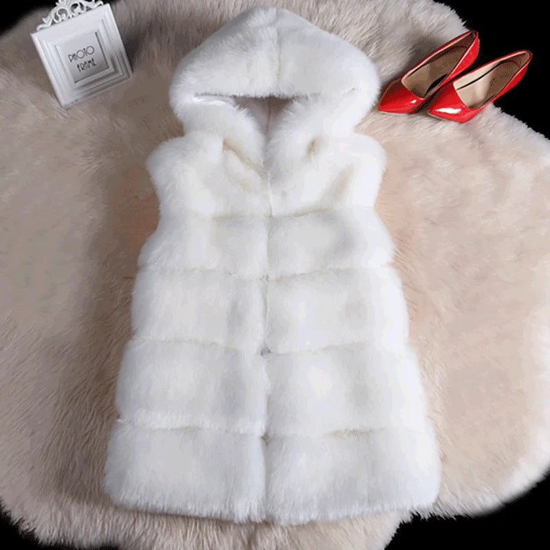 Faux Fur Long Vest