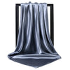 Luxury Brand Silk Scarf Women Satin Solid color Hijab Scarves Muslim Pareo Bandana Female Shawl Wrap Headband Foulard 90*90cm