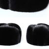 Winter Thickened Genuine Mink Fur Bomber Hat For Man Black/Brown Tag Elderly Ear Warm Chapeau Motorcycle Russian Style Mink Caps