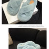 Woman Furry Ladies Faux Fur Luxury Fluffy Plush Slipper House Fuzzy Girl Platform Indoor Flat Casual sandals Round Toe Winter