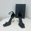 High quality new letter and black super-high heels with a thin heel with a line strap fashion sandal lady