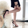 High quality new letter and black super-high heels with a thin heel with a line strap fashion sandal lady