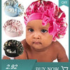 Women Satin Bonnet Cap Double Layer Silk