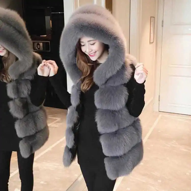 Faux Fur Long Vest