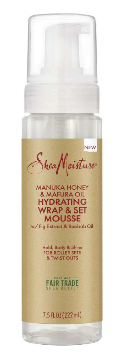 Shea Moisture Manuka Honey & Mafura Oil Hydrating Wrap & Setting Mousse