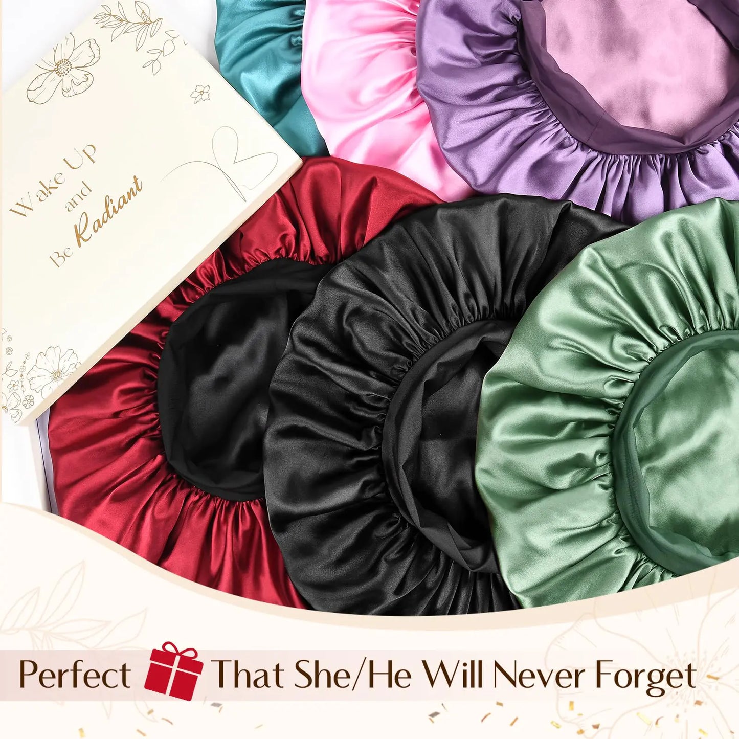 Satin Sleep Bonnet Double Layer