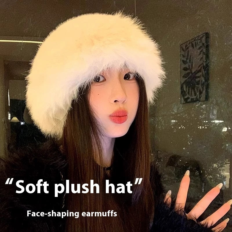 Mink-like Warm Plush Bucket Hat Ear Protection