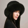 Mink Hair Hat Lady Braided Fur Winter