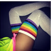 Rhinestone Striped Women's Stockings