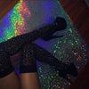 Rhinestone Striped Women's Stockings
