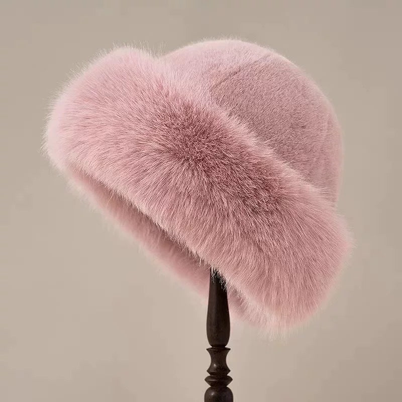 Mink-like Warm Plush Bucket Hat Ear Protection