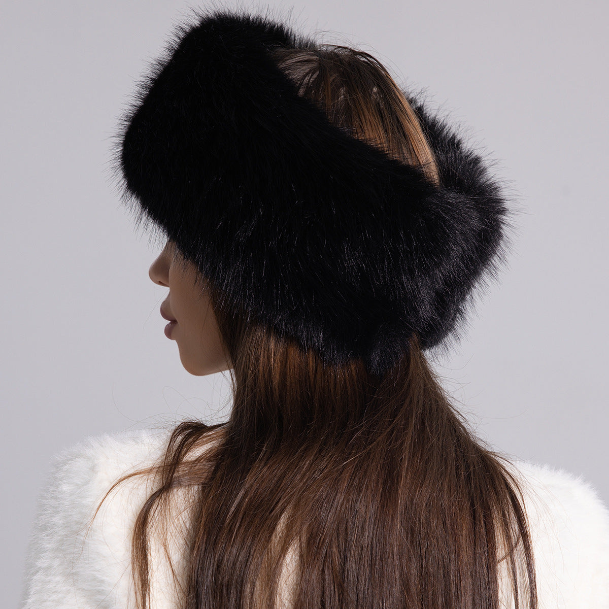 Winter Faux Fur Thickened Head Wrap