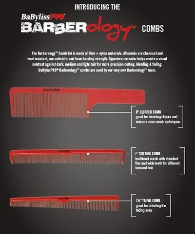 Babyliss Comb Set (Barberology™ Comb Set)