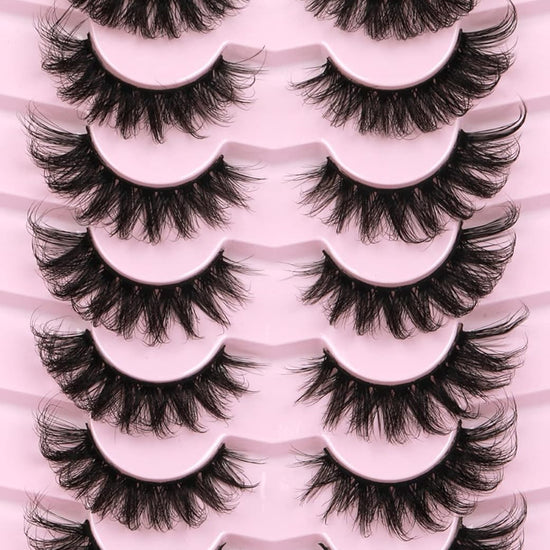 Fluffy 6D Mink Cat Eye False Eyelash Extensions Pack