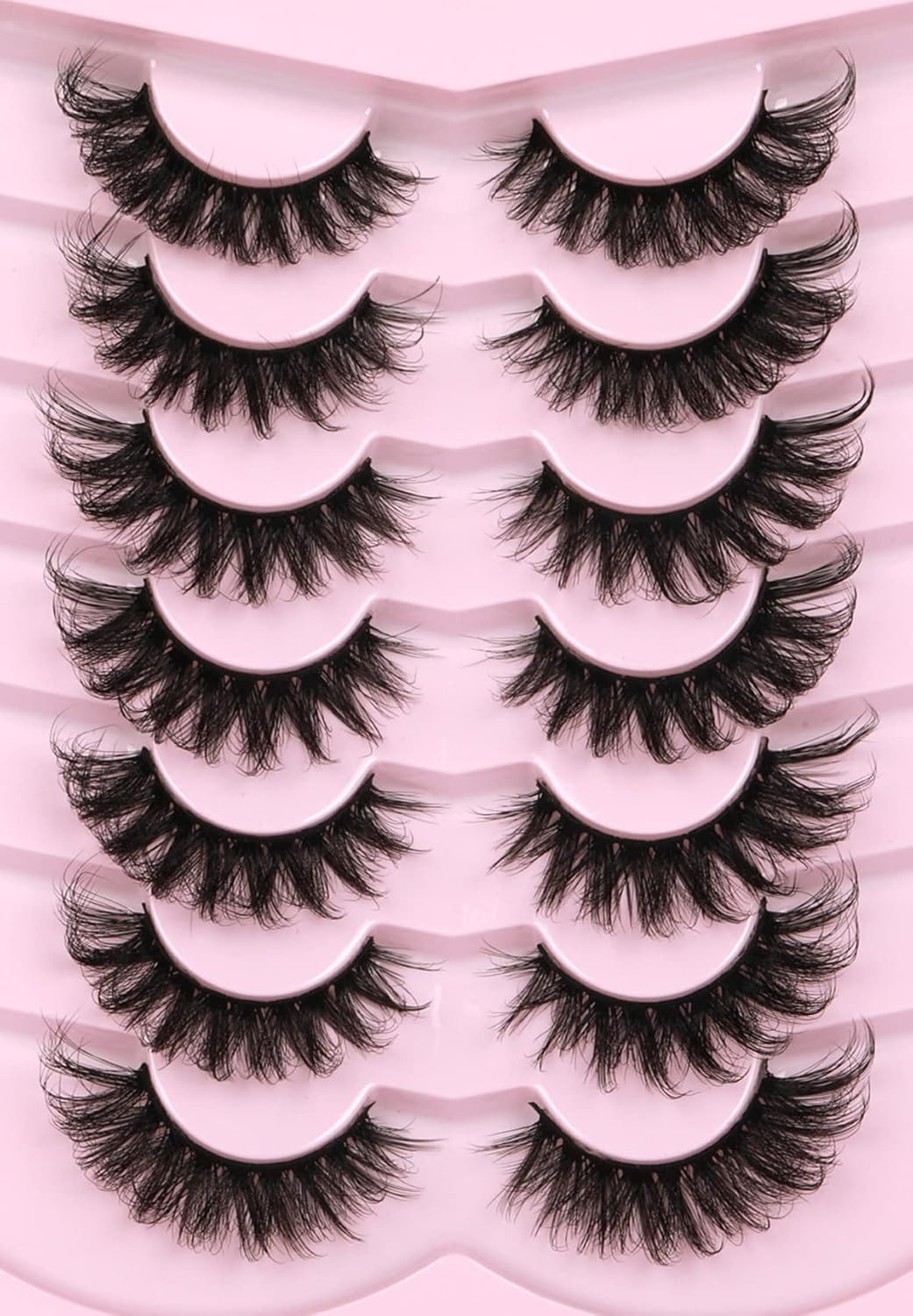 Fluffy 6D Mink Cat Eye False Eyelash Extensions Pack