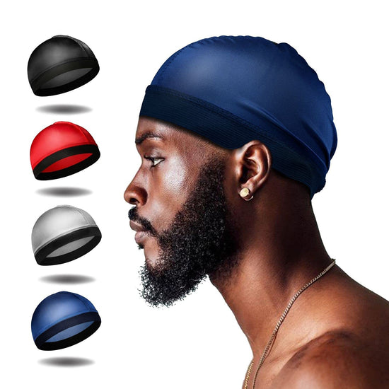 Selalu 4Piece Silk Wave Caps Set for Men