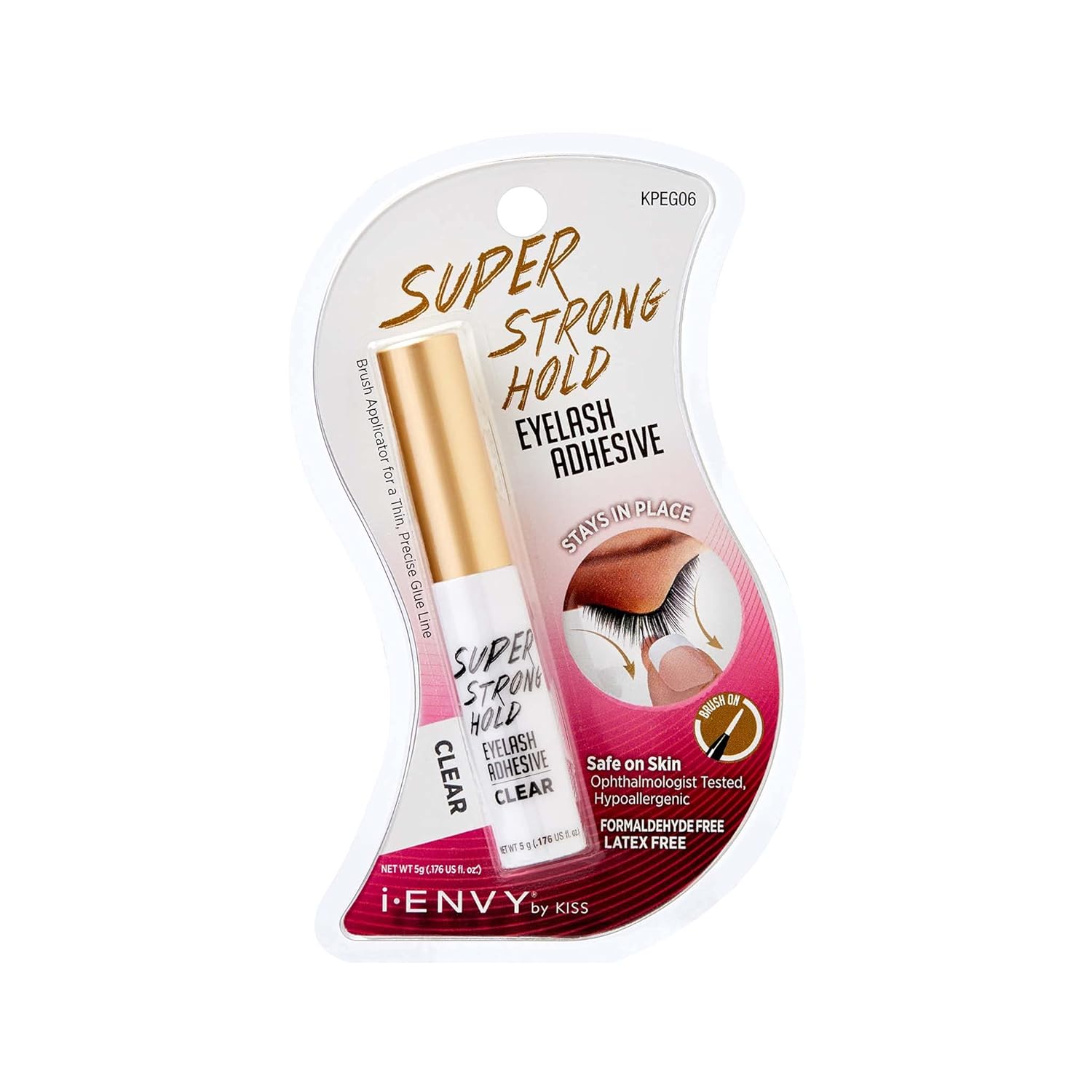 KISS Super Strong Hold Waterproof Eyelash Adhesive Clear Glue