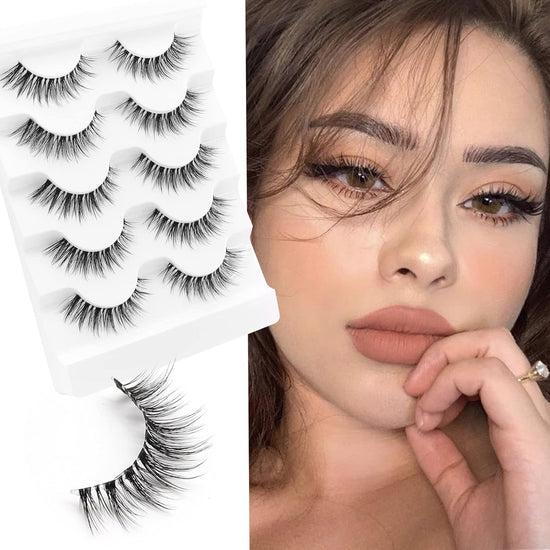 Veleasha 5D Luxurious Faux Mink Lashes 5 Pair Pack