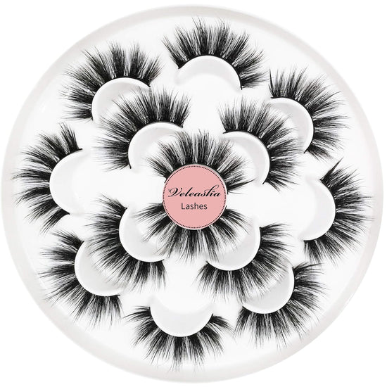 Veleasha 5D Faux Mink Lashes Luxurious Volume Natural Look