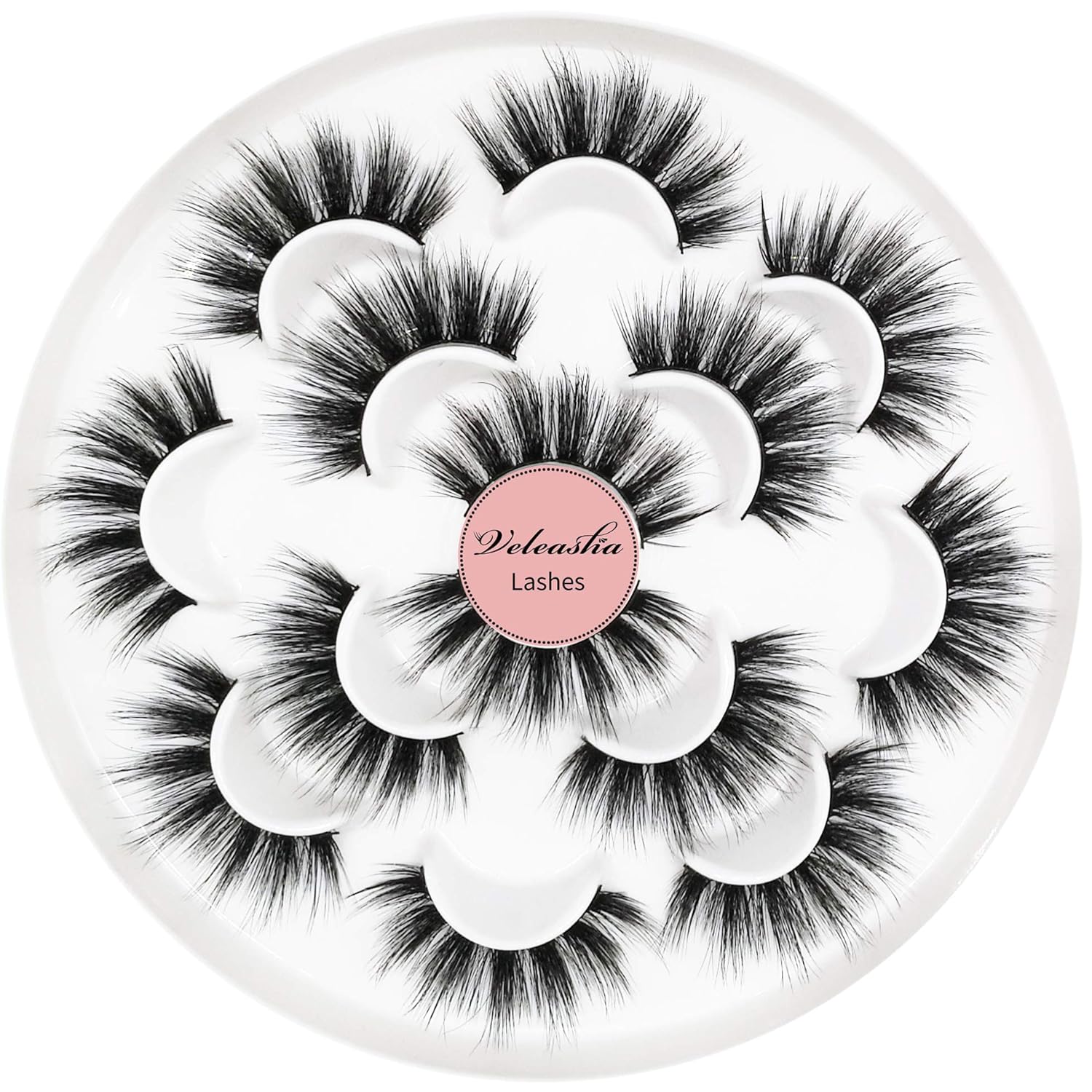 Veleasha 5D Faux Mink Lashes Luxurious Volume Natural Look