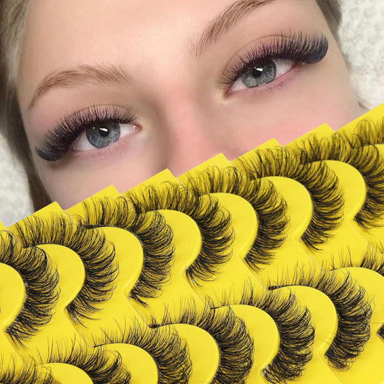 Wispy Faux Mink DCurl Cat Eye False Lashes Pack