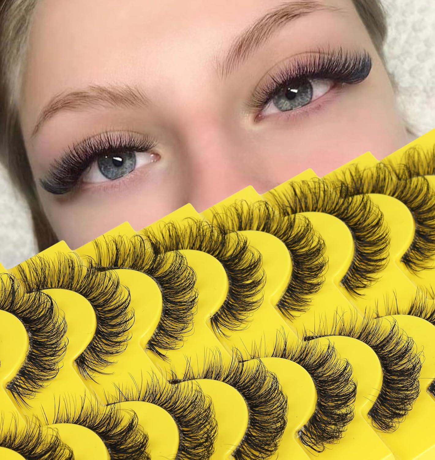 Wispy Faux Mink DCurl Cat Eye False Lashes Pack