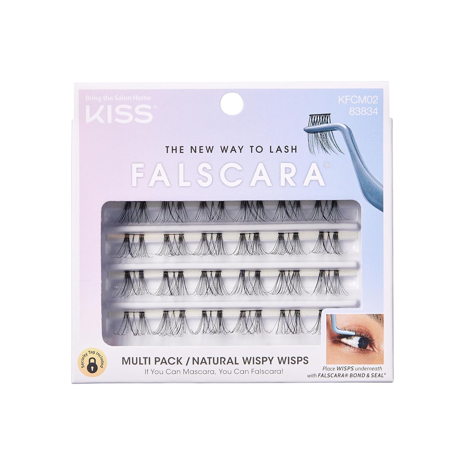 KISS Falscara Multipack Wispy False Lashes EasyApply Reusable